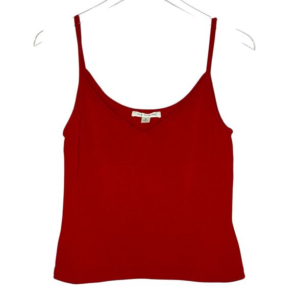 St. John S Womens Red Santana Knit Boxy Tank Power Red Country Club Old Money - Picture 1 of 7